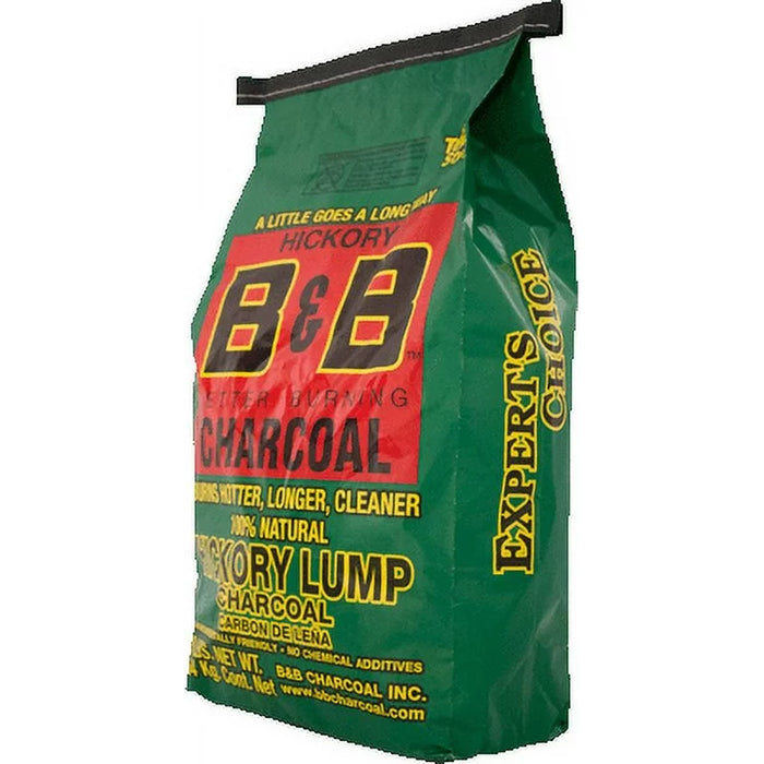 B&B Charcoal All Natural Hickory Hardwood Lump Charcoal 20 lb.